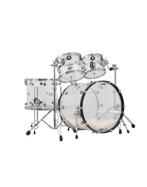 DW Drums DW Design Series 22" Acrylic Drum Kit, Clear