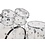 DW Drums DW Design Series 22" Acrylic Drum Kit, Clear