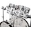 DW Drums DW Design Series 22" Acrylic Drum Kit, Clear