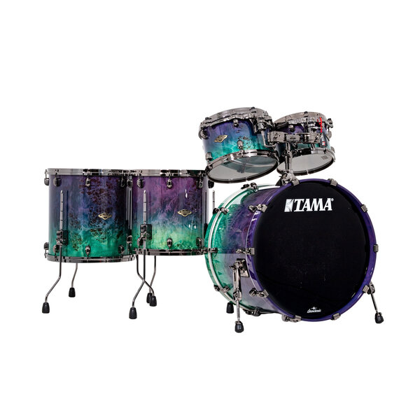 Tama Tama Starclassic Limited Edition 22" Walnut/Birch Drum Kit, Nebula Mappa Burl Fade