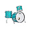 Ludwig Ludwig Classic Maple 20" Drum Kit, Turquoise Sparkle