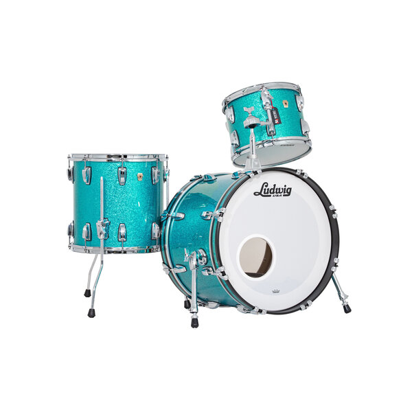 Ludwig Ludwig Classic Maple 20" Drum Kit, Turquoise Sparkle