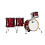 Gretsch Gretsch Brooklyn 18" Drum Kit, Satin Cherry Red