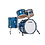 Sonor Sonor Designer Series 20" Maple Light Drum Kit, Blue Sparkle