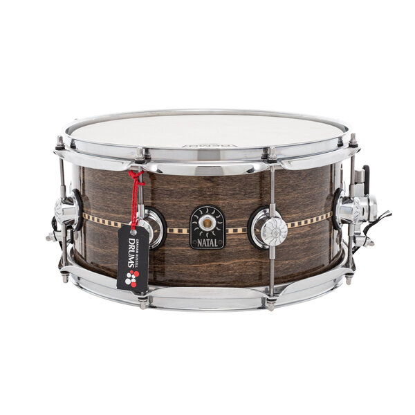 Natal Natal Cafe Racer 13" x 6.5" Snare Drum, Gloss Inlay