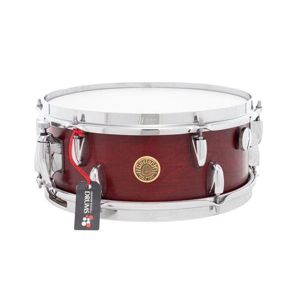 Gretsch Gretsch Broadkaster 13" x 5.5" Snare Drum, Satin Cherry Red