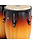 Latin Percussion LP LP646NY-VSB City 10" & 11" Vintage Sunburst Wood Conga Set (No Stand)
