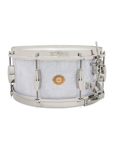 Slingerland Slingerland Radio King Gene Krupa Signature 14" x 6.5" Solid Maple Snare Drum, White Marine Pearl
