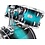 Pearl Pearl SBX Session Studio 22" Drum Kit, Blue Burst Lacquer