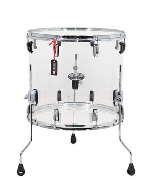 Pearl Pearl Crystal Beat 18" x 16" Floor Tom Drum, Clear