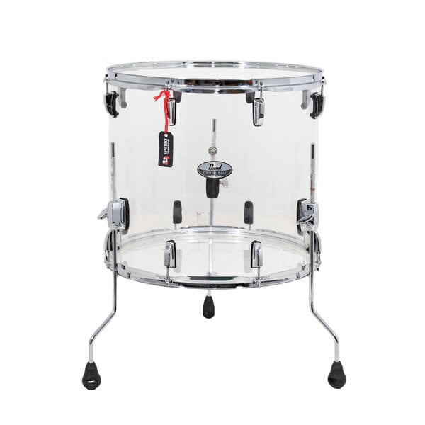 Pearl Pearl Crystal Beat 18" x 16" Floor Tom Drum, Clear