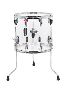 Pearl Pearl Crystal Beat 14" x 13" Floor Tom Drum, Clear