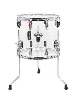Pearl Pearl Crystal Beat 14" x 13" Floor Tom Drum, Clear