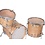 Yamaha Yamaha PHX 18" Drum Kit, Textured Natural