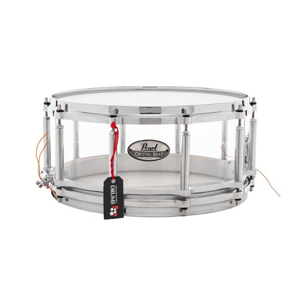 Pearl Pearl Crystal Beat 14" x 6.5" Snare Drum, Clear