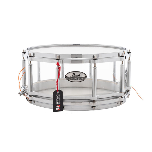 Pearl Pearl Crystal Beat Free Floating 14" x 6.5" Snare Drum, Clear
