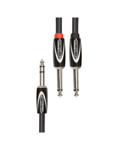 Roland Roland 10ft 1/4” TRS - Dual 1/4” Interconnect Cable
