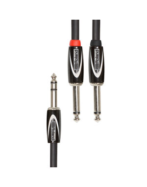 Roland Roland 10ft 1/4” TRS - Dual 1/4” Interconnect Cable