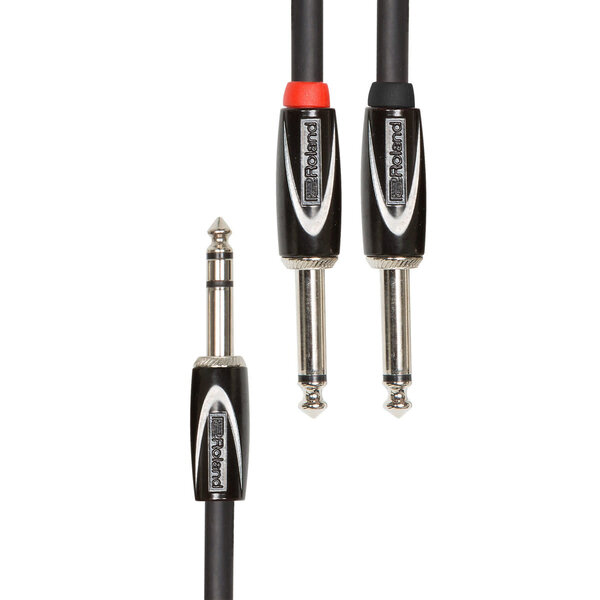 Roland Roland 10ft 1/4” TRS - Dual 1/4” Interconnect Cable