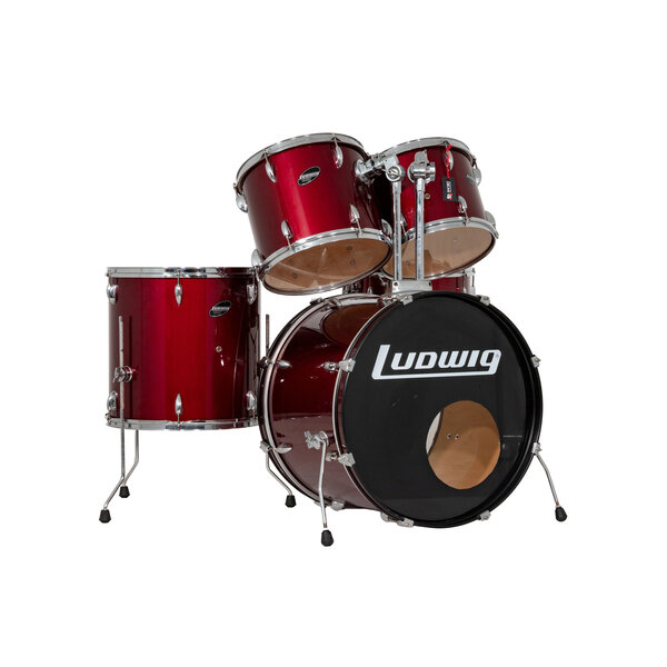Ludwig Ludwig Accent Combo 22" Drum Kit, Wine Red