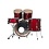 Ludwig Ludwig Accent Combo 22" Drum Kit, Wine Red