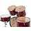 Ludwig Ludwig Accent Combo 22" Drum Kit, Wine Red