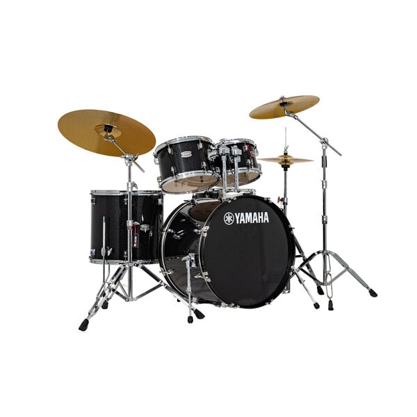 Yamaha Yamaha Rydeen 22" Drum Kit, Black Glitter w/HW680W Hardware Pack & Paiste 101 Cymbals