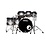 Mapex Mapex Saturn III 22" Drum Kit, Galaxy Sparkle Fade