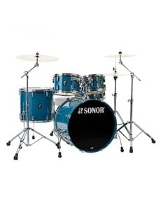 Sonor Sonor AQ1 20'' Studio Birch Drum Kit, Caribbean Blue with HS 2000 Hardware Pack