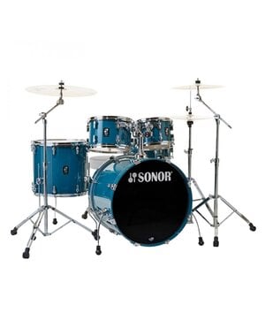 Sonor Sonor AQ1 20'' Studio Birch Drum Kit, Caribbean Blue with HS 2000 Hardware Pack