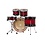 Tama Tama Silverstar 22" Birch Drum Kit, Transparent Red Burst Lacquer