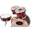 Tama Tama Silverstar 22" Birch Drum Kit, Transparent Red Burst Lacquer