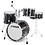 Sonor Sonor AQ2 18" Bop Shell Maple Drum Kit, Transparent Stain Black
