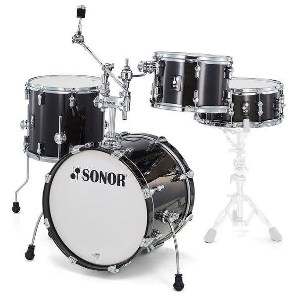 Sonor Sonor AQ2 18" Bop Shell Maple Drum Kit, Transparent Stain Black