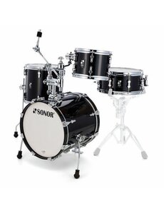 Sonor Sonor AQ2 16” Safari Drum Kit, Transparent Stain Black