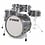 Sonor Sonor AQ2 22" Stage Shell Maple Drum Kit, Titanium Quartz