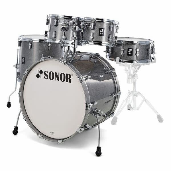 Sonor Sonor AQ2 22" Stage Shell Maple Drum Kit, Titanium Quartz