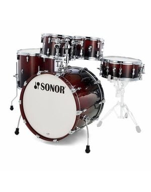 Sonor Sonor AQ2 20" Studio Maple Drum Kit, Brown Fade