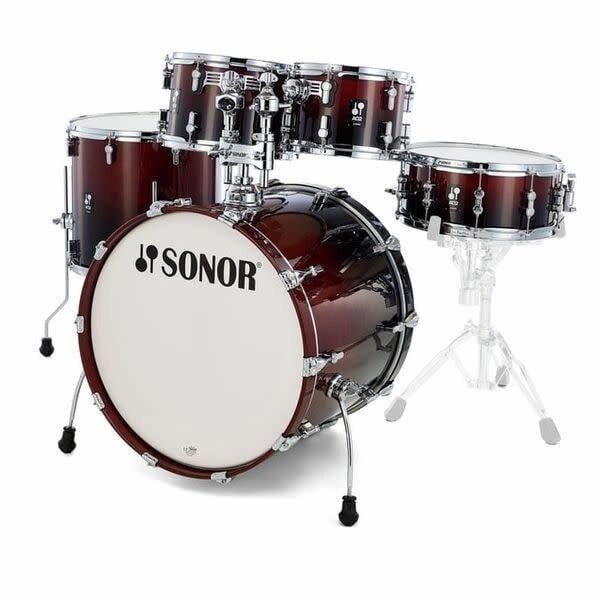 Sonor Sonor AQ2 20" Studio Maple Drum Kit, Brown Fade