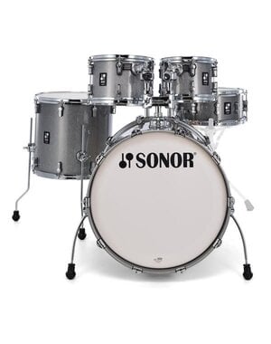 Sonor Sonor AQ2 20" Studio Shell Maple Drum Kit, Titanium Quartz
