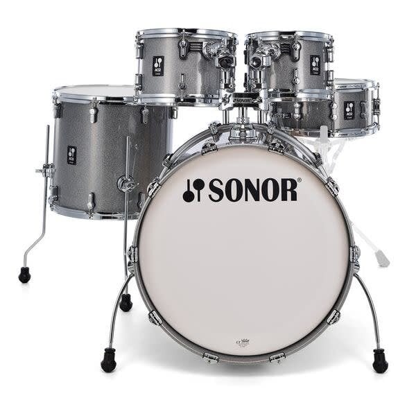 Sonor Sonor AQ2 20" Studio Shell Maple Drum Kit, Titanium Quartz