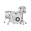 Pearl Pearl Crystal Beat 22" Acrylic Drum Kit, Clear