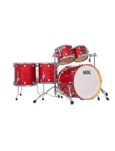 Natal Natal Originals 22" Maple Drum Kit, Red Sparkle
