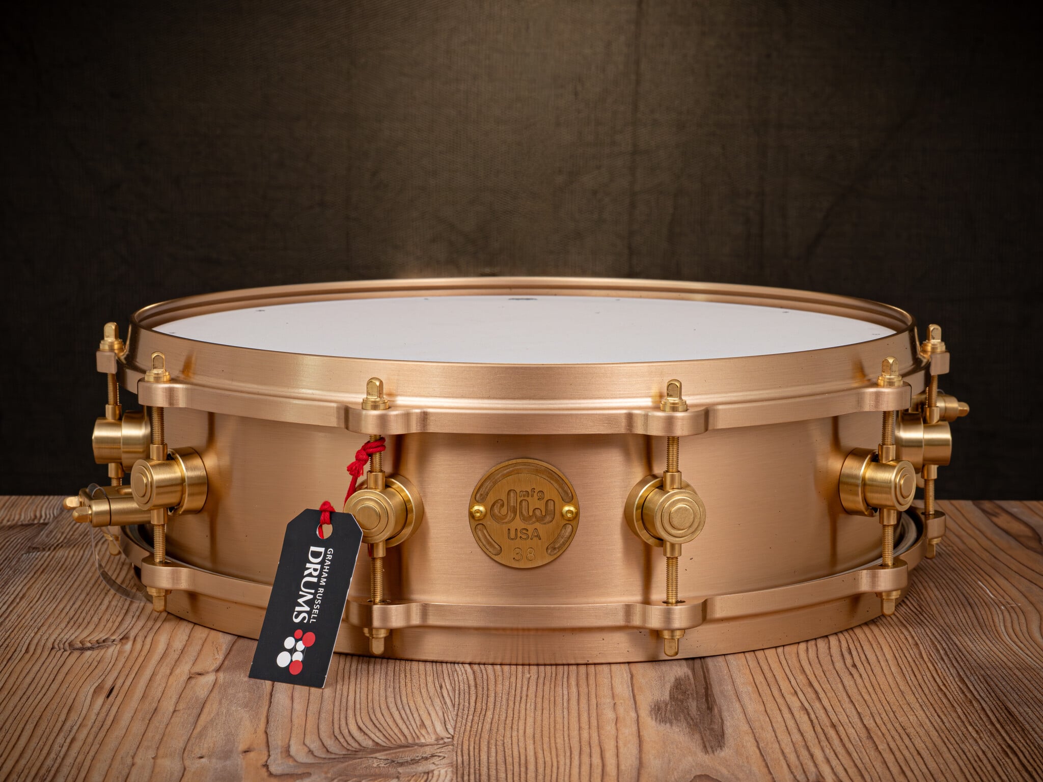 DW MFG True-Cast 14" x 4" Bronze Snare Drum Has Landed at Graham Russell Drums