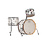DW Drums DW Design Series 20" Frequent Flyer Drum Kit, White Marine Pearl