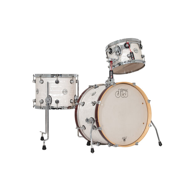 DW Drums DW Design Series 20" Frequent Flyer Drum Kit, White Marine Pearl
