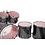 Sonor Sonor SQ2 24" Birch Drum Kit, Black Sparkle High Gloss w/Fiery Red Interior