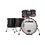 Sonor Sonor SQ2 24" Birch Drum Kit, Black Sparkle High Gloss w/Fiery Red Interior