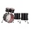 Sonor Sonor SQ2 24" Birch Drum Kit, Black Sparkle High Gloss w/Fiery Red Interior