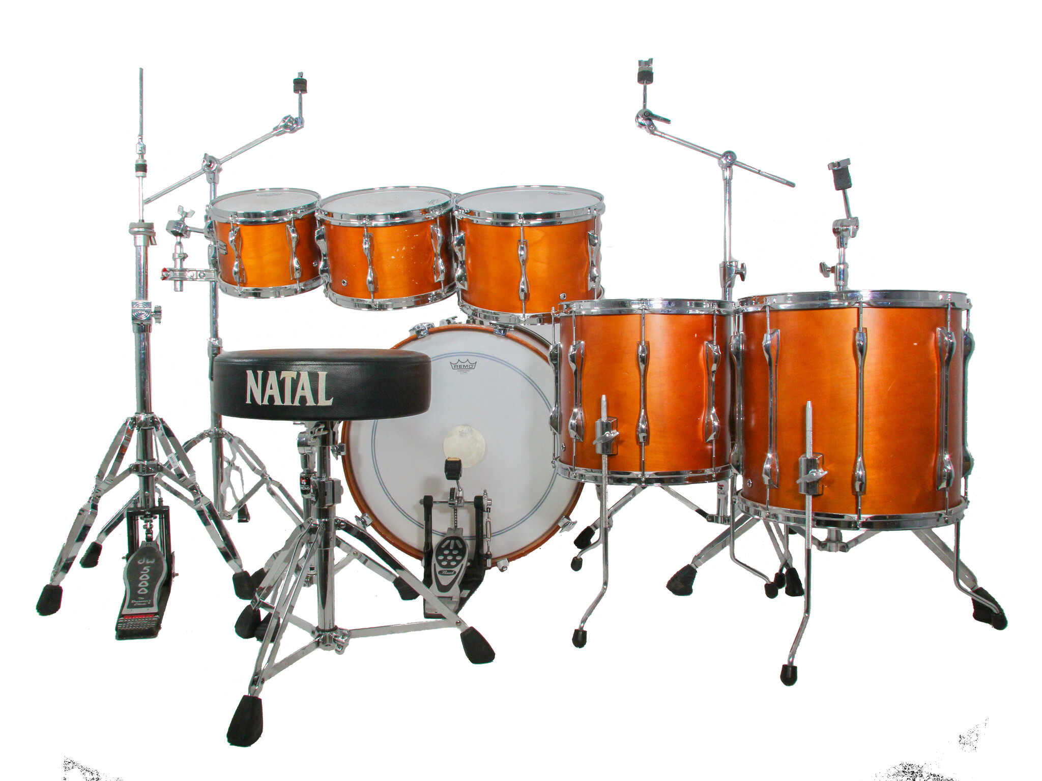 Yamaha Recording Custom six-piece hire kit from a second angle